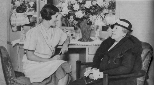 Irene with her mother, Adelaide Dunne, during the early Hollywood days.