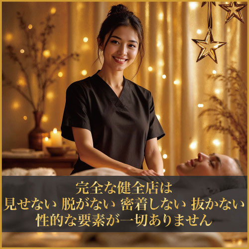 福岡・博多のメンズエステ求人｜高級メンズエステ☆マイスター福岡の完全な健全店を示す画像です。
