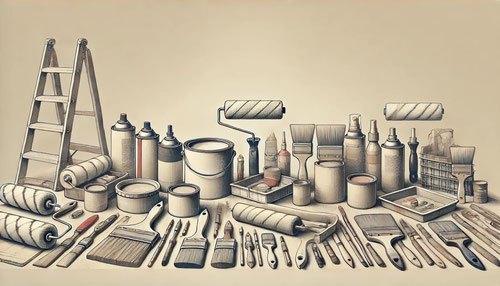 Outils de peintre professionnels