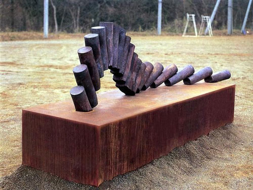 Wedge  1996　＜No.A-04＞  ／1996 ／ cor-ten、mild steel ／ H.100x235x60cm