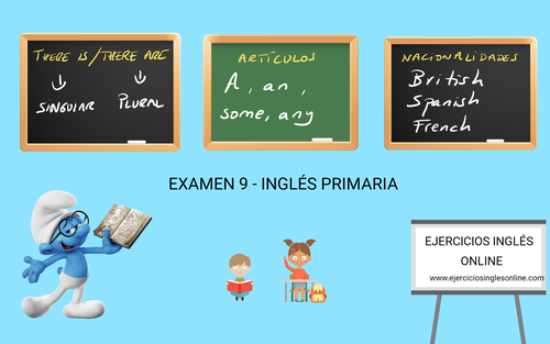 Examen 9 - Primaria inglés