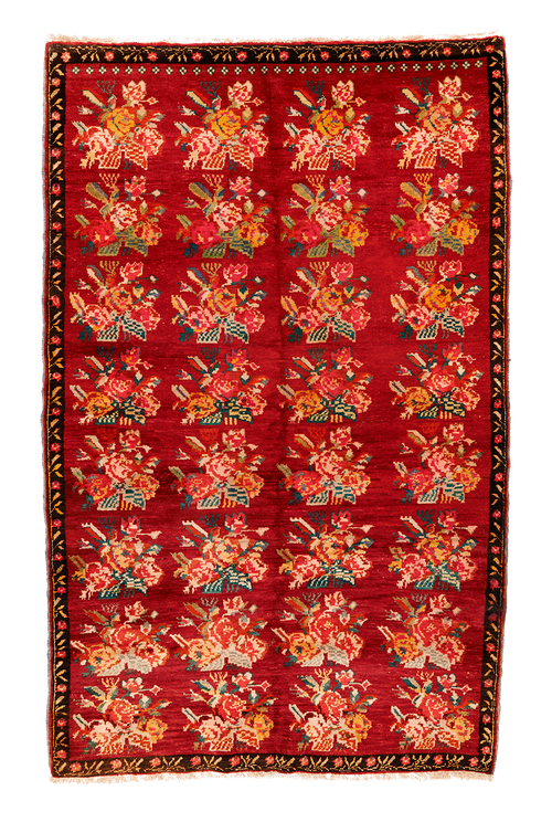 Teppich. Zürich. Semi-antique Karabagh Rug. Handgeknüpfter Teppich.