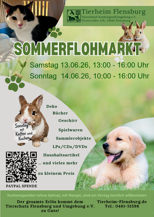 Am 13. und 14.06.2026 findet unser Sommerflohmarkt statt