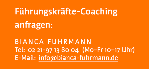 Coaching bei Bianca Fuhrmann anfragen, per E-Mail oder telefonisch