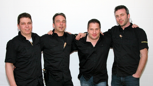 v.l.n.r. Guido Hahn, Roland Lang, Bruno Blind, Niki Vögelin