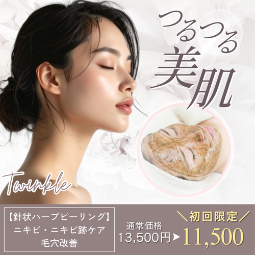 大人ニキビ・ニキビ跡ケア/スピキュール(針状成分)配合/剥離ありハーブピーリング