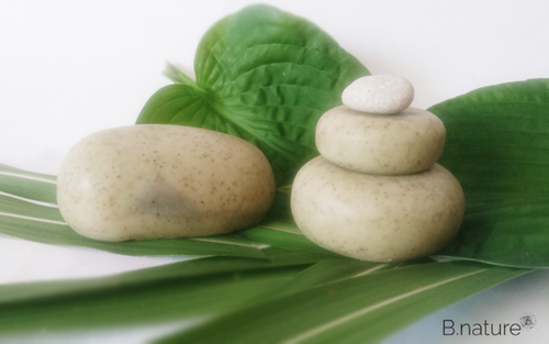 B.nature I Handmade Spa Peeling Soap Stones with Babassu & Olive Oil