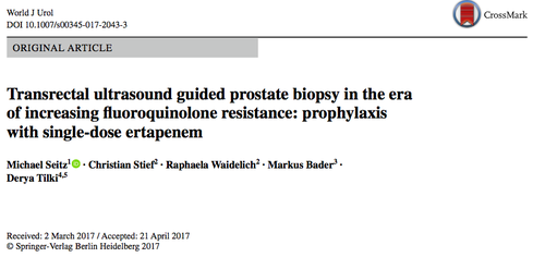 Prostatabiopsie und multiresistente Keime