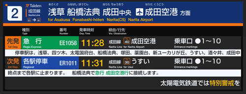 サインシステム - 架空鉄道 太陽電気鉄道