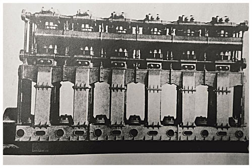 Groß-Dieselmotor SN 12000/6 von MAN-Nürnberg für das Schlachtschiff SMS Prinzregent Luitpold, ab 1910 entwickelt