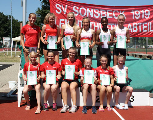 Die erfolgreiche U16-Mannschaft der StG Rhede-Sonsbeck.