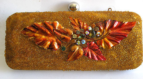 Brass Leaf Clutch