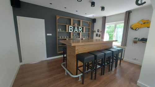 Bar in woonkamer