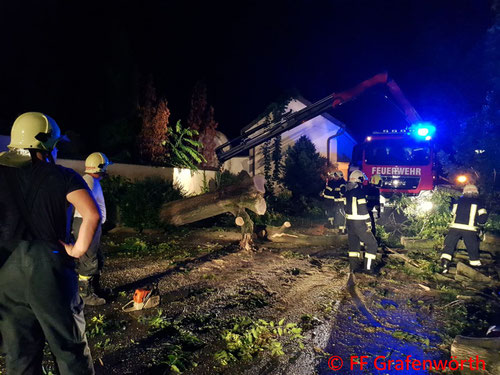 Feuerwehr; Blaulicht; FF Grafenwörth; Sturm;