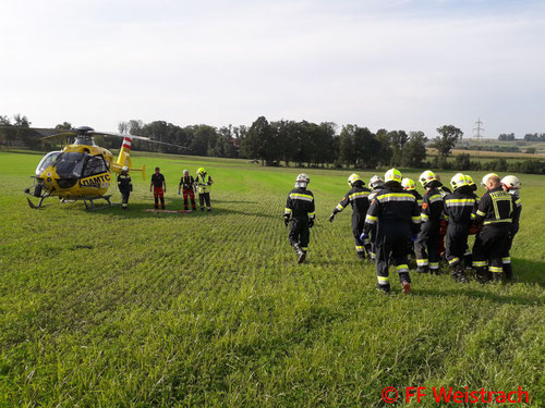 Feuerwehr, Blaulicht, FF Weistrach, Person, Swimmingpool