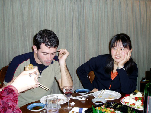 納豆を試食中のAlberto　Nose
