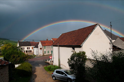 Horizon to horizon rainbow in Reuilly, France