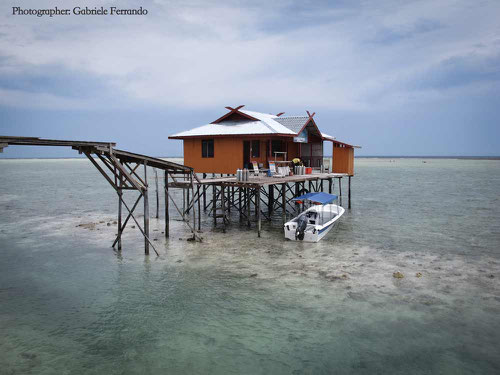 Alloggio su palafitte a Mabul - Borneo Malese