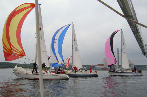 Balladen unter Spi auf dem Kurs nach Eckernförde