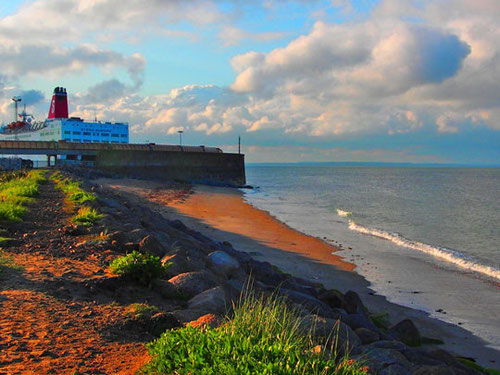 Abschied von Irland im Rosslare Harbour