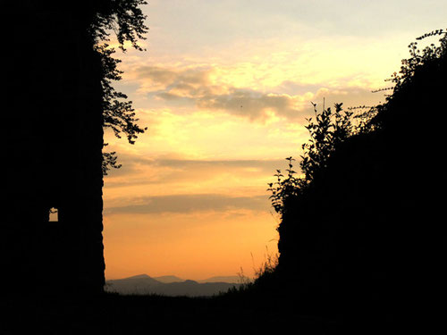 das Abend-Panorama reichte  bis hinüber in die französischen Vogesen