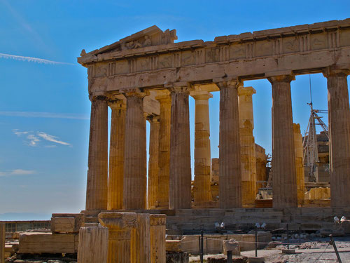 der übermächtige Bau des Parthenon