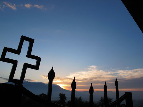 am nächsten Morgen - Sonnenaufgang am Berg Olymp 2.743 m