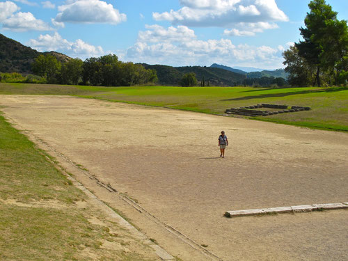 die Wettkampf-Arena von Olympia