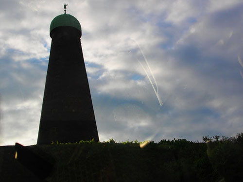 Ziegelturm der Guinness-Brauerei - erbaut 1749 - im Morgenlicht - wichtigstes Wahrzeichen von Dublin