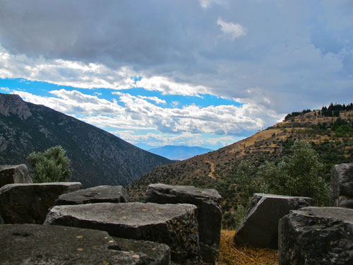 Blick aus dem Delphi-Tal in Richtung Westen