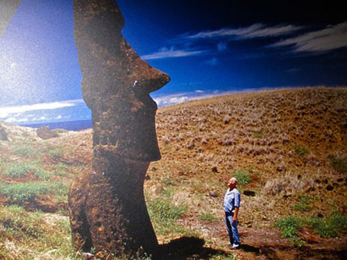 Thor Heyerdahl auf den Osterinseln