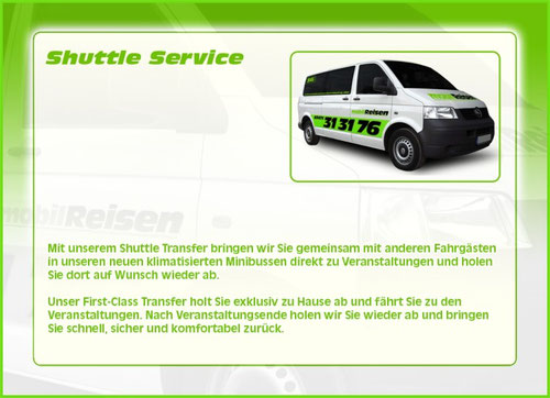 Shuttel Service, Sammeltaxi, Gruppentaxi