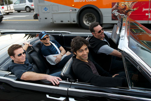 Kevin Connolly, Jerry Ferrara, Adrian Grenier et Kevin Dillon (de g. à dr.): quatre copains à l'assaut d'Hollywood (©Warner Bros).