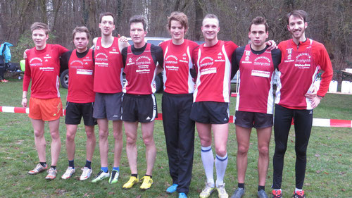 Das EM Team v.l.: Marco Giese, Fabian Jenne, Sven Sidenstein, Sven Daub, Nils Schäfer, Christian Biele, Simon Huckestein, Tim Sidenstein