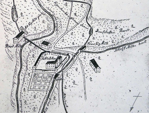 die Mühlen im Hard 1743