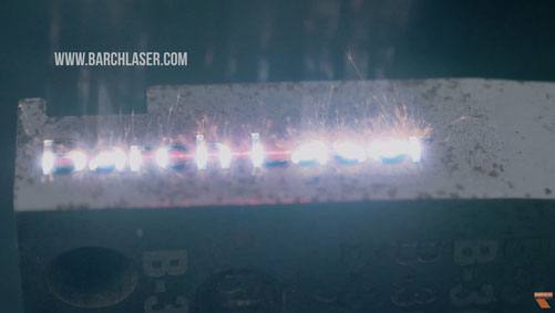 Fiber laser settings for black engraving on aluminum.