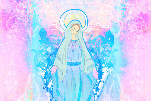gemälde von jundfrau maria