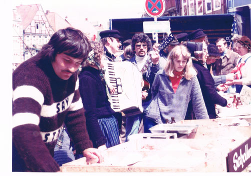 Stader Hafensänger am Fischmarkt in Stade