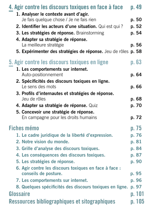 Discours toxiques. Stéréotypes. Liberté d'expression. Kit pédagogique. PDF gratuit. Amnesty international. Philosophie pour enfants.