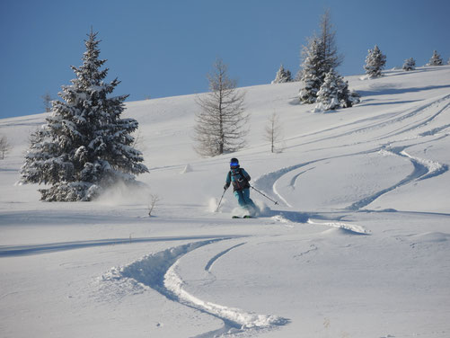 Freetouren im Lungau, Obertauern, Nockberge, Zauchensee, liftunterstützte Touren, Varianten im Lungau mit Bergführer, Skiführer, skitouring with lift, with mountainguide, guided skitour,