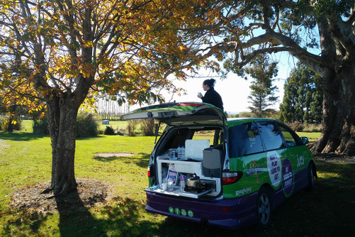 Camper van New Zealand, road trip