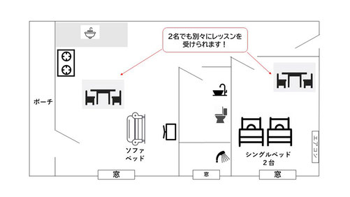 広さは50㎡(スーペリアルームの約1.5倍)、BRはトリプルRとして利用可)