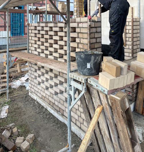 Detail Klinkerfassade