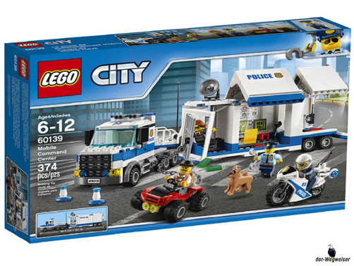 Bei Bestellung im Onlineshop der-Wegweiser erhalten Sie das Lego Paket 60139 "Mobile Einsatzzentrale".