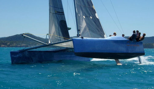 Catamaran Cynophobe in the Whitsunday Islands