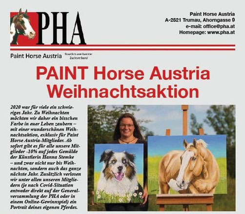 Western News Weihnachtsaktion Gemälde von Hanna Stemke