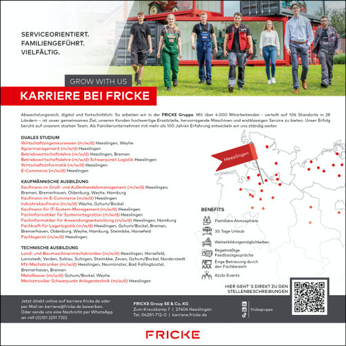 Fricke Ausbildungsplaetze 2026