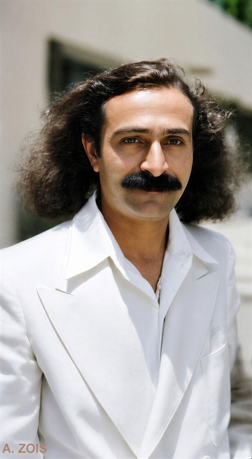 1932 : Meher Baba in Hollywood, California. Image rendition by Anthony Zois. BP