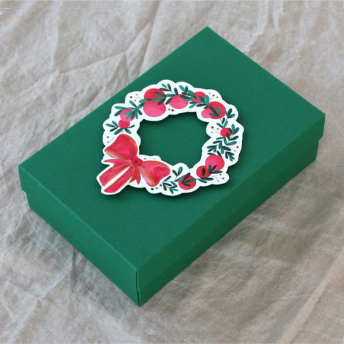 škatla darila darilo obdarovanje gift wrapping buntbox akvarel ustvarjanje geschenke