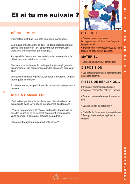 Gestion de conflit acitivités jeux gartuits. Université de paix. CNV. Violence. Communication. 35 fiches d'activités gratuites. PDF GRATUIT. Yasmine Dogot.